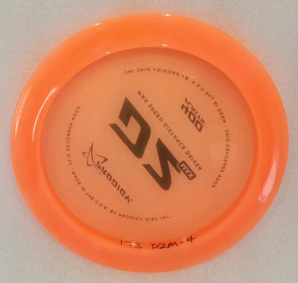 Prodigy Discs D2 MAX Distance Driver 400 Plastic Orange W/Black Stamp 173G NEW - Image 2 of 3