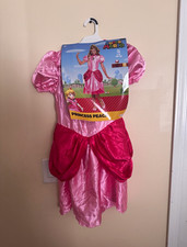 Disguise Super Mario Princess Peach Girls Dress Costume, L 10-12 , Pink Poly