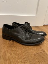 Authentic Dolce & Gabbana Men’s Cap-toe Derby Shoe Dark Olive Green Calfskin 10