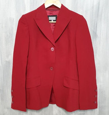 Per Una Jacket Size UK 10 Red Marks and Spencer Short Christmas Party Blazer