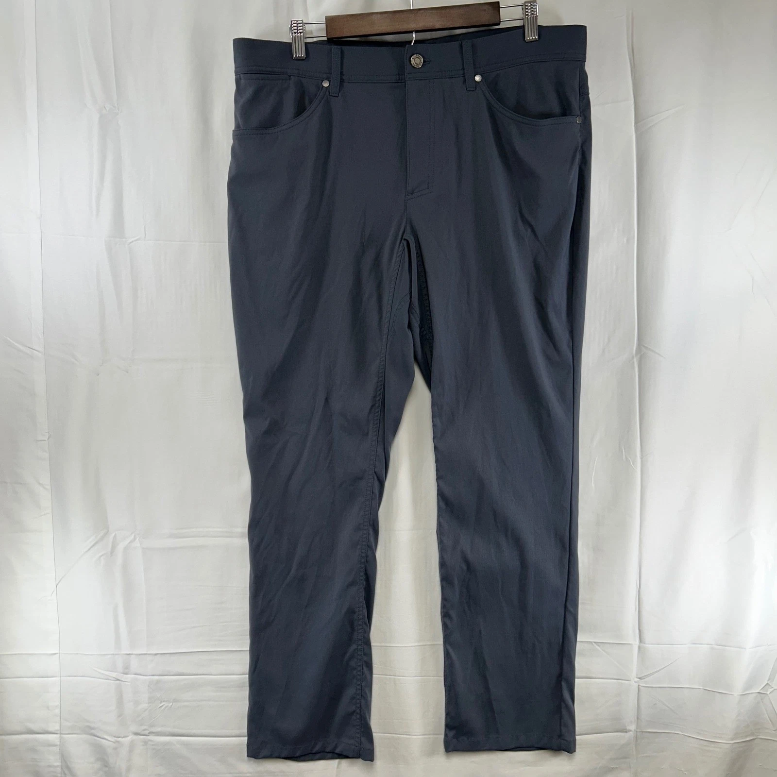 L.L.Bean Venture Pants Mens 36x29 Gray Stretch Technical Hiking 513196 Nylon