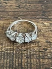 VINTAGE HALLMARKED SILVER DRESS RING size 5.5 L