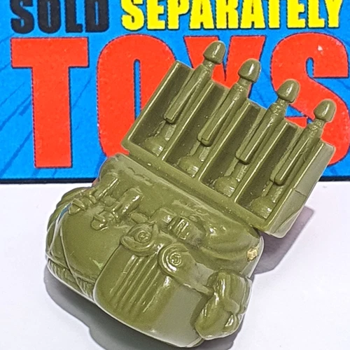 Vtg GI Joe Bazooka v1 BACKPACK original 1985 figure green weapon accessory part