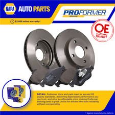2x Vented Brake Discs and Pads fits FORD FUSION 1.6 Front 02 to 09 258mm Set New