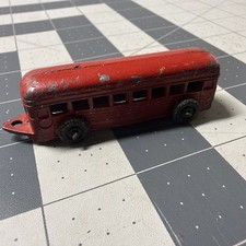 Vintage Barclay Red Metal Passenger Railroad Car #337 - Made in USA