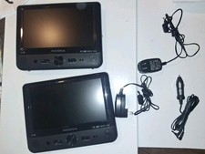 Insignia 9" Dual Screen Disc Portable DVD Players NS-DS9PDVD15 Great