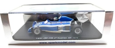 SPARK LIGIER JS5 NO 26 2ND AUSTRIAN GP 1976 S1633 1/43