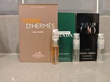 3 x Mens Strong Perfume SET 10 Mini Vial Sprays - Please See Description