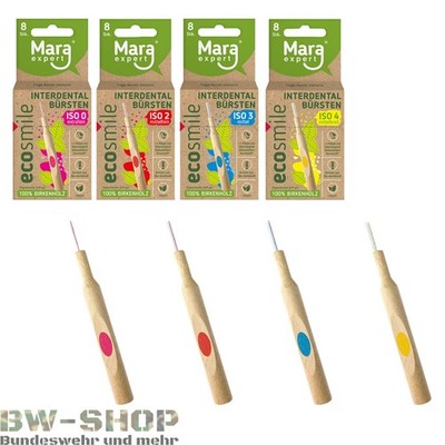 8x MARA-EXPERT OUTDOOR INTERDENTALBÜRSTE / ZAHNBÜRSTE AUS HOLZ VEGAN MUNDHYGIENE