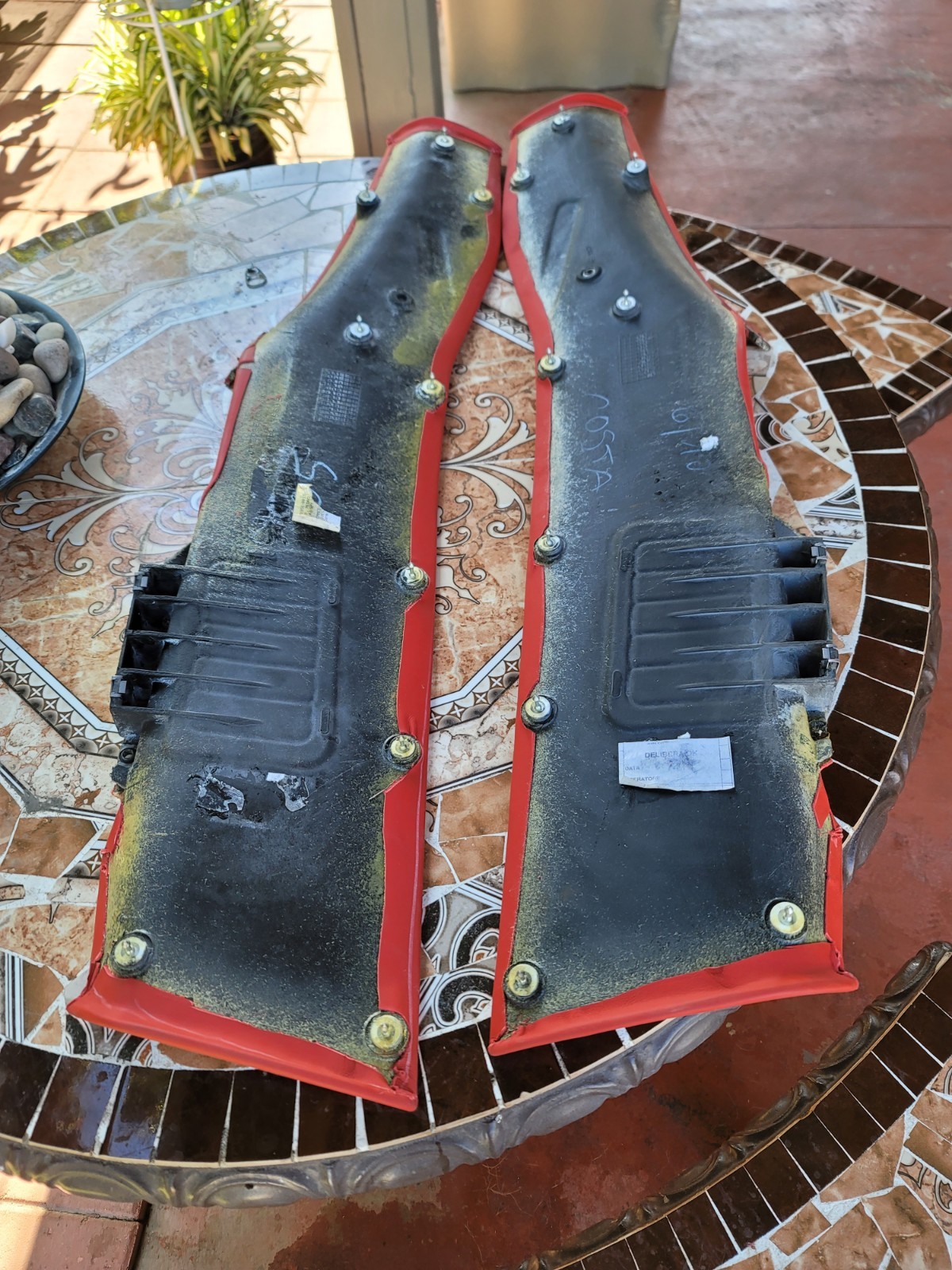 Ferrari 458 LH and RH Front Door Insert Panel Set  (ROSSA corsa) - P/N 81895000