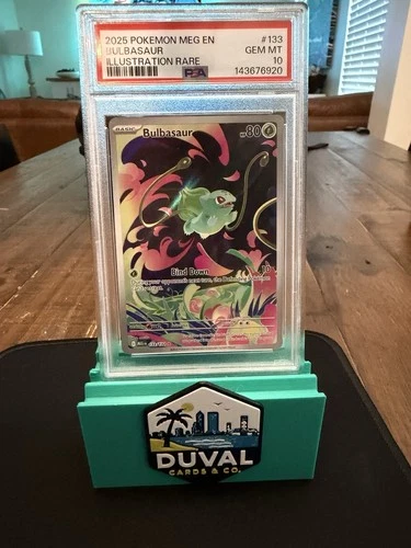 Pokemon TCG Bulbasaur Mega Evolutions 133/132 Illustration Rare PSA 10