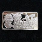 Franklin Mint Nathaniel Hawthorne Silver Bar The One Hundred Greatest Americans
