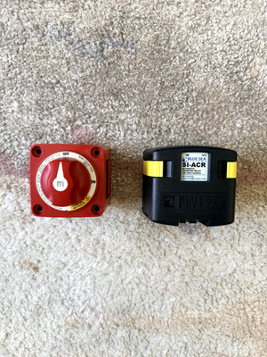 Blue Sea 7610 SI-ACR 120A + 6011 m-Series Dual Circuit Battery Switch