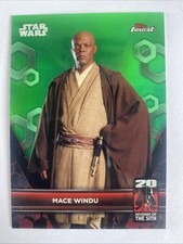 2025 Topps Finest Star Wars Smugglers Outpost Mace Windu Green Refractor /99