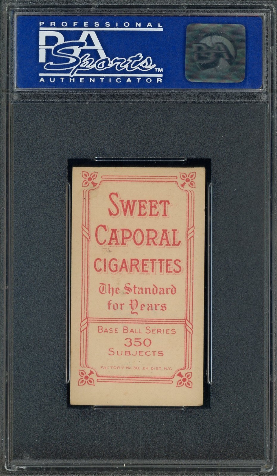 T206 Beals Becker Boston Sweet Caporal 350 Subjects PSA 6 EX-MT view 2