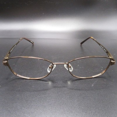 CAROLEE NEW YORK Women's Eyeglass Frames CL 734 Brown Metal Rhinestones