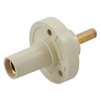 HUBBELL HBL15FRSW Recpt,White,Female,Threaded Stud,150 A 20TP83