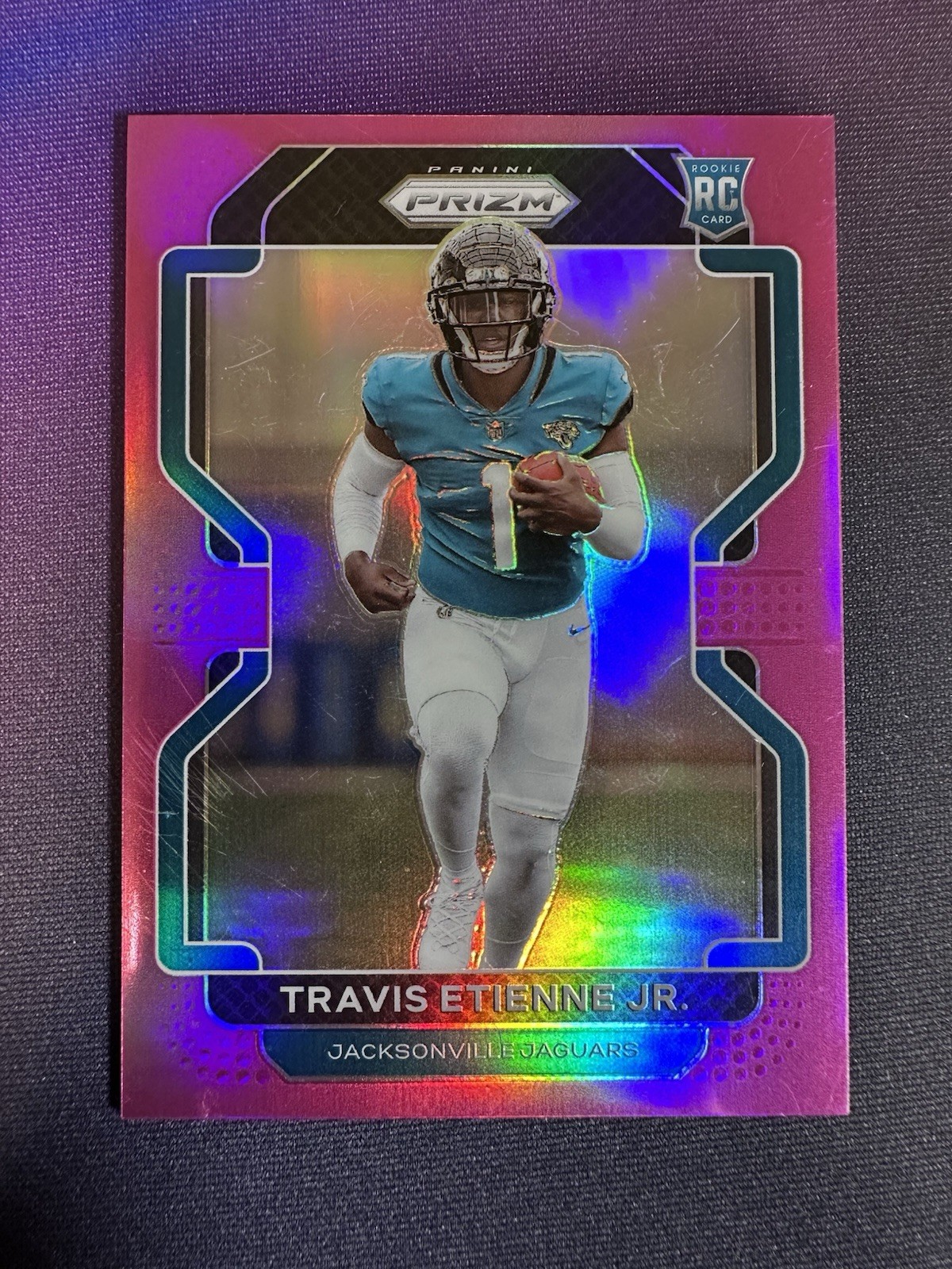 2021 Prizm Travis Etienne Jr. RC Pink Rookie #344 Jaguars