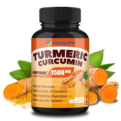 Turmeric Curcumin Supplement 1650mg Organic Turmeric Capsules with 95% Curcum...