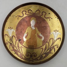 VICTORIAN BENHAM FROUD STYLE MIXED METAL TRAY FROM PHOTO BY BASSANO  c1880