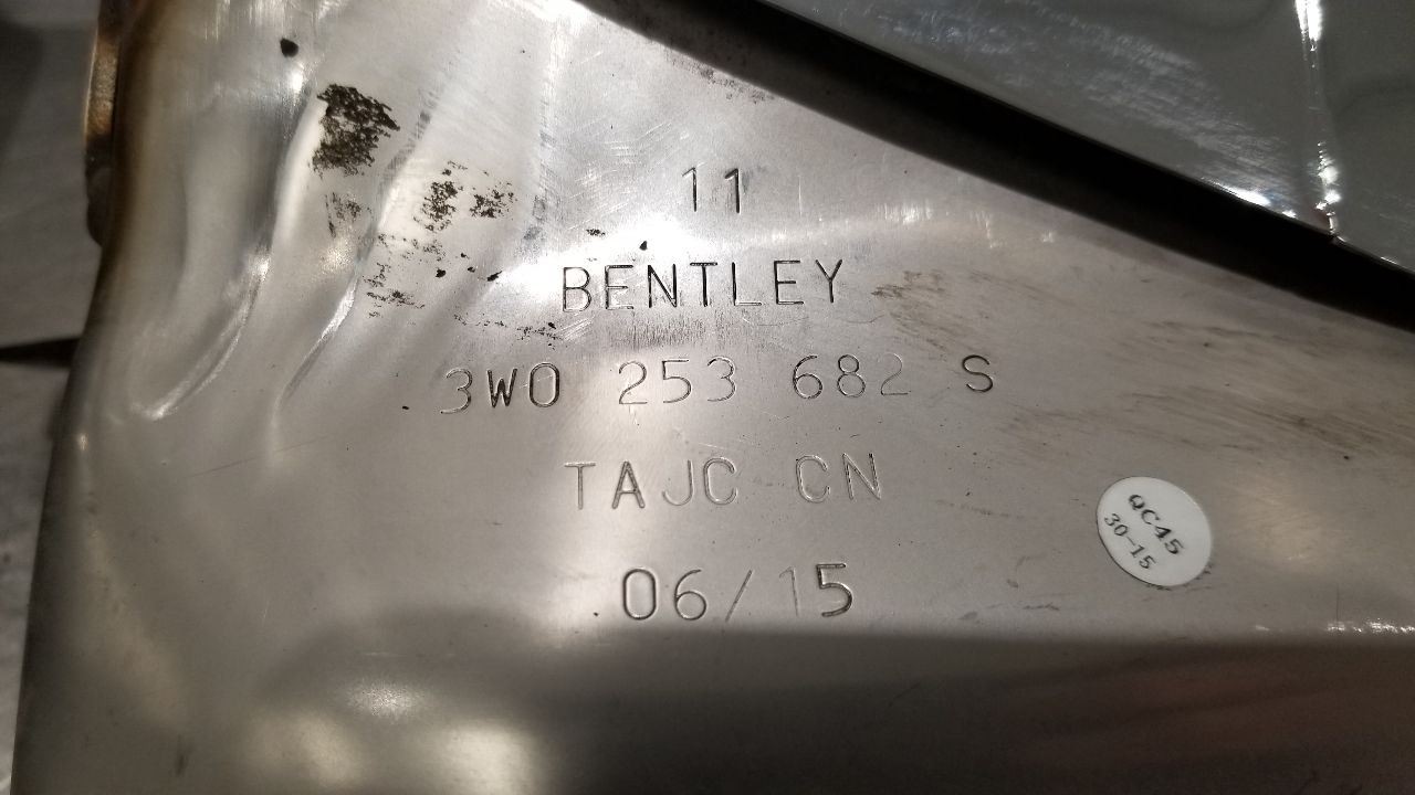 16 BENTLEY CONTINENTAL GTC REAR MUFFLER EXHAUST TIP SET PAIR CHROME
