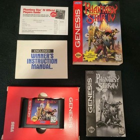 Phantasy Star 4 Sega Genesis Complete,  Clean, Tested Mint Condition !