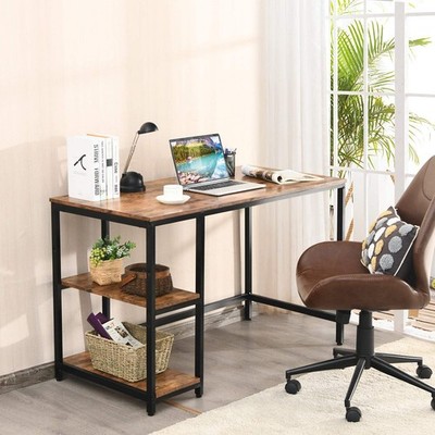 47''/55'' Computertisch Büro Arbeitszimmer Tisch Arbeitsplatz Zuhause mit verstellbarem Regal