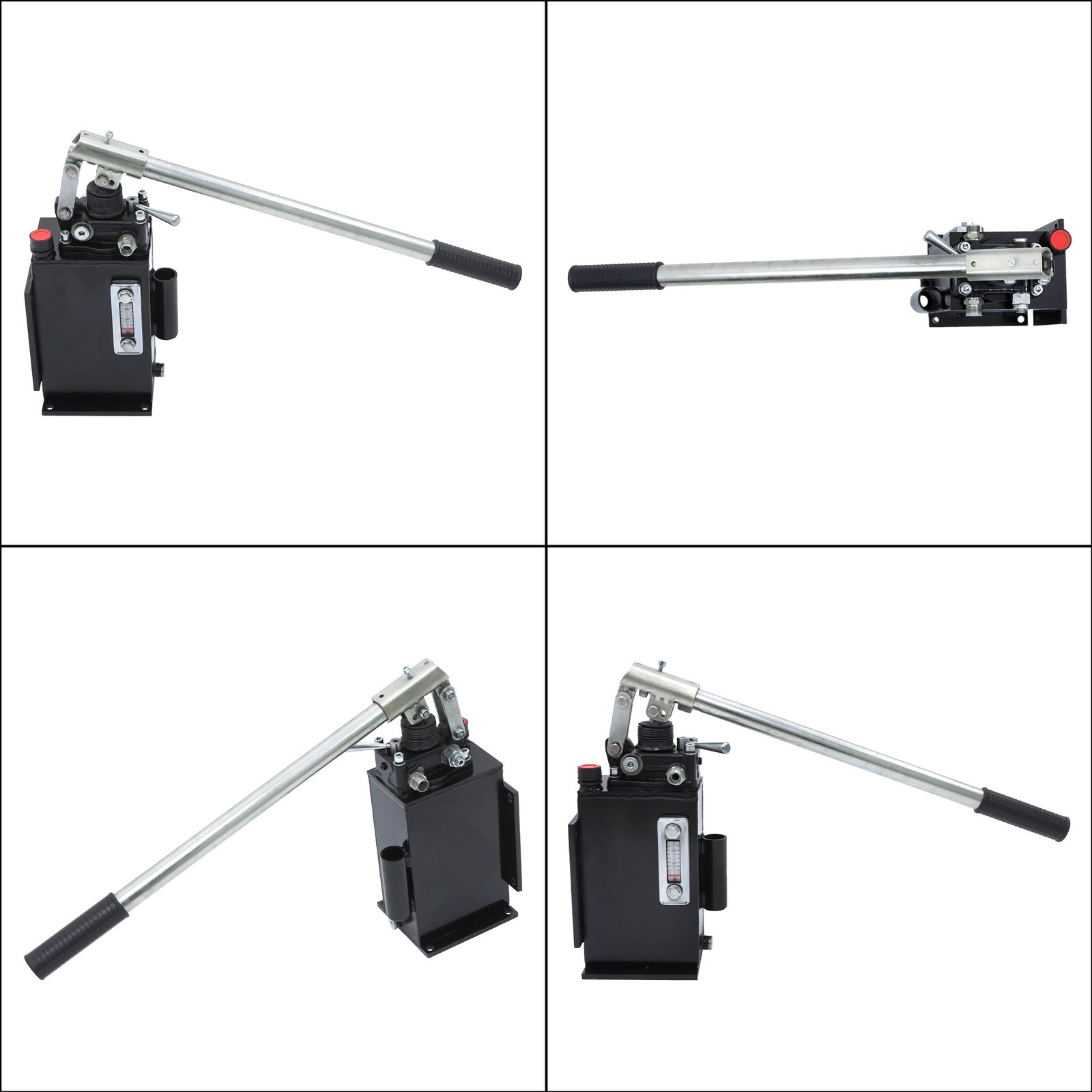 2.7 Cid Hydraulic Piston Hand Pump With Valve For Double Acting Cylinder 3 Quart