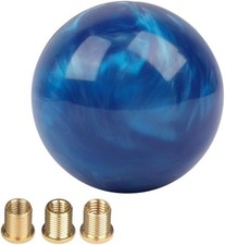Round Ball Shift Knob Marble Style Universal Gear Shift Knob with Color: Blue
