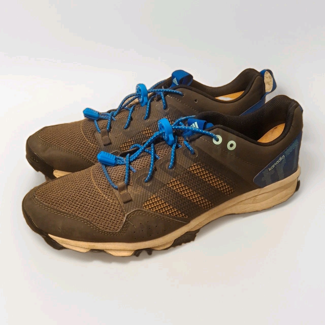 Adidas Kanadia 7 TR Blue / Brown Shoes Trail Running Sneakers Mens Sz 11 B33628 Adidas Kanadia 7 TR Blue / Brown Shoes Trail Running Sneakers Mens Sz 11 B33628