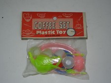 Five and Dime Store Novelty Toy Coffee Set Plastic Toy NOS