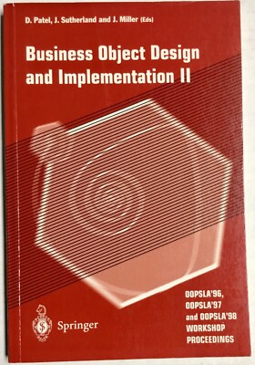 Business Object Design and Implementation II by Rijmen 1998  Softcover