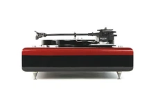 Restored Thorens TD160 MKII Turntable Black-Burgundy SME Series III