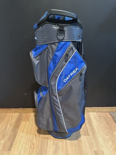 DATREK Golf Cart Bag 14 Way Club Dividers & Carry Strap Blue/Black. No Rain Cov - Picture 2 of 6