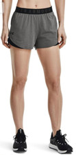 Women Under Armour Shorts Play Up 3.0 Running Shorts NEW XS Carbon Heather