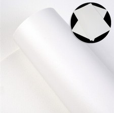Bright White FAUX LEATHER SHEET 8" X 12" Double Sided Solid
