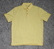 Caribbean Joe Men's Polo Shirt Size Medium Yellow