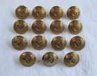 15x UK Army:"OXFORDSHIRE & BUCKINGHAMSHIRE LIGHT INFANTRY BUTTONS" (WW1-WW2 Era)