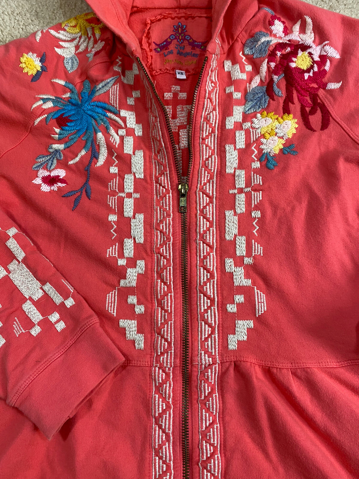 Light Pink Embroidered Floral 