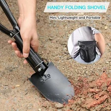 New Tri-fold Collapsible Military Folding Shovel Camping Garden Entrenching Tool