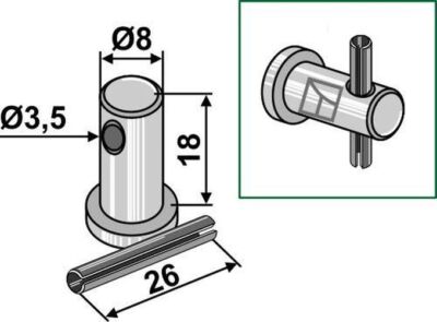 bolt with pin