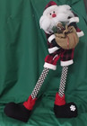 Plush Free-Standing Santa Claus with Long Posable Wooden Legs - 27" Tall — photo 1