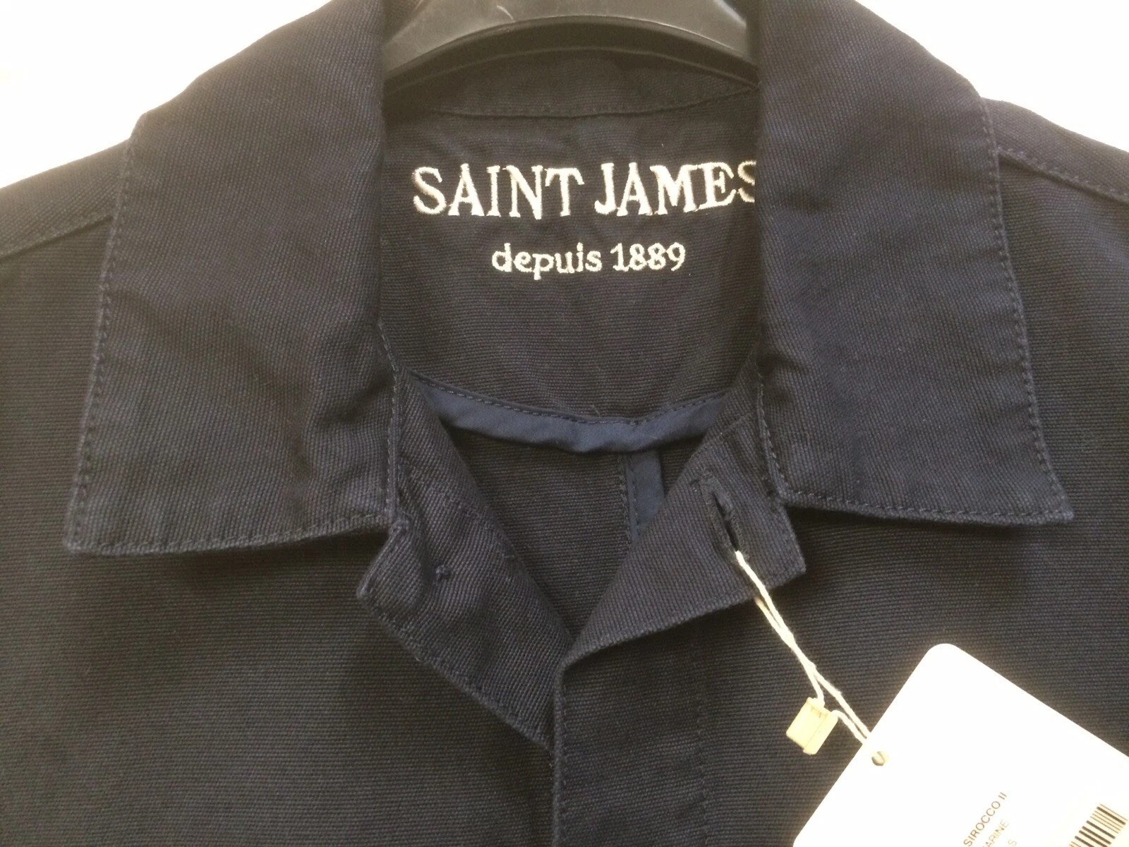 Canvas Jacket Navy Blue Sirocco 11 Made in France by Saint James - Cotton Canvas
Opens in a new wind