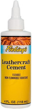 Fiebings Leathercraft Cement - Leather Glue 4oz - Quick Drying High Strength