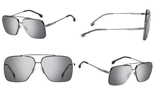 HUGO BOSS 1631 S 0010 T4 Sunglasses Palladium Frame Silver 