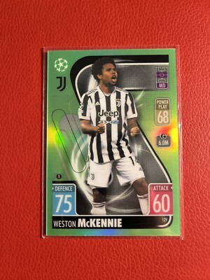 Topps Match Attax Chrome 2021/22 UEFA - JUVENTUS WESTON McKENNIE GREEN 69/99