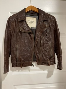 abercrombie and fitch leather jacket