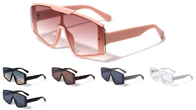 SEMI RIMLESS OVERSIZED SHIELD AVIATOR ONE PIECE LENS  display picture 1