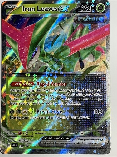 Pokemon Iron Leaves ex SVP128 Scarlet & Violet Black Star Promo