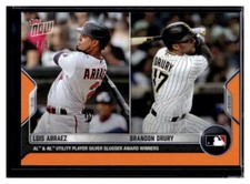 2022 Topps Now Offseason #OS-33 Luis Arraez & Brandon Drury Orange Card #d /5